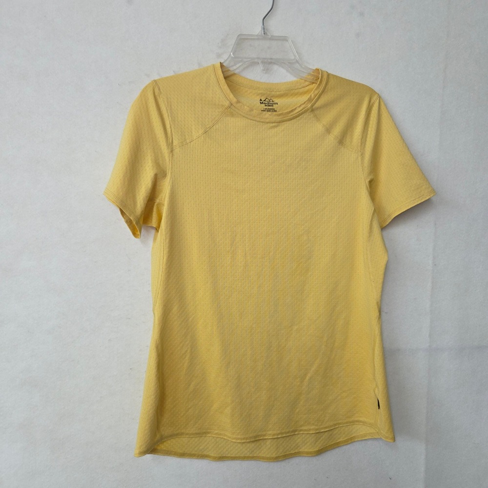 REI Co-op Women's Yellow Athletic T-Shirt Quick‎ Dry Moisture Wicking Medium